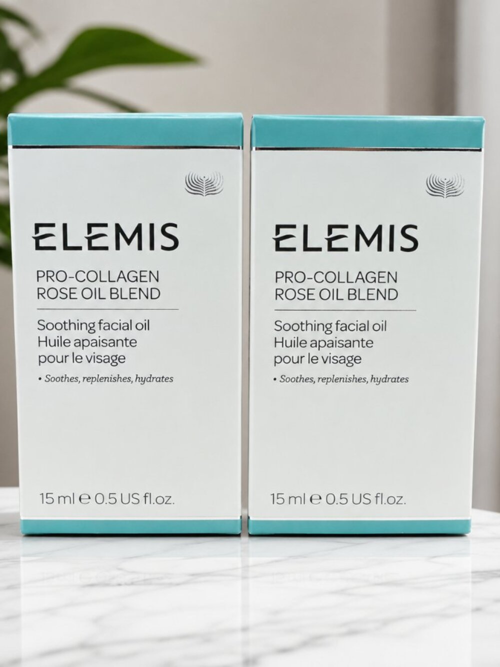 2 PACK ELEMIS Pro-Collagen Rose Oil Blend 0.5 oz New Fresh Product